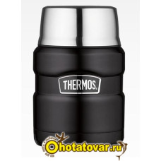 Термос для еды с ложкой Thermos SK 3000 BK Matt Black, 0.47 л Термос для еды с ложкой Thermos SK 3000 BK Matt Black, 0.47 л