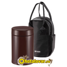 Термоконтейнер для первых или вторых блюд Tiger MCJ-A075 Cocoa, 0,75 л в сумке Термоконтейнер для первых или вторых блюд Tiger MCJ-A075 Cocoa, 0,75 л в сумке