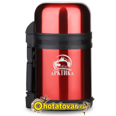 Термос "Арктика" с широким горлом универсальный 202-800 красный, 0.8 л Термос "Арктика" с широким горлом универсальный 202-800 красный, 0.8 л
