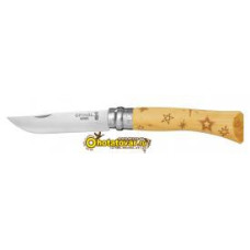 Нож охотничий Opinel Inox Nature 7VRI (гравировка звезды) Нож охотничий Opinel Inox Nature 7VRI (гравировка звезды)
