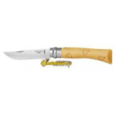 Нож охотничий Opinel Inox Nature 7VRI (гравировка сердце) Нож охотничий Opinel Inox Nature 7VRI (гравировка сердце)