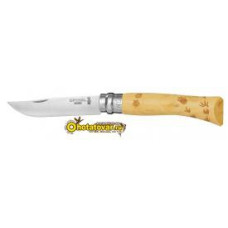 Нож охотничий Opinel Inox Nature 7VRI (гравировка следы) Нож охотничий Opinel Inox Nature 7VRI (гравировка следы)
