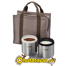 Контейнеры для еды в изотермической сумке Tiger LWY-W046 Brown Контейнеры для еды в изотермической сумке Tiger LWY-W046 Brown