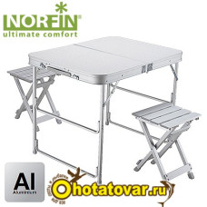 Стол складной Norfin BOREN NF 2 стула набор Стол складной Norfin BOREN NF 2 стула набор