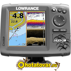 Эхолот LOWRANCE Hook-5 Mid/High/DownScan Эхолот LOWRANCE Hook-5 Mid/High/DownScan