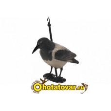 Чучело ворона серая с лапами на опоре BirdLand